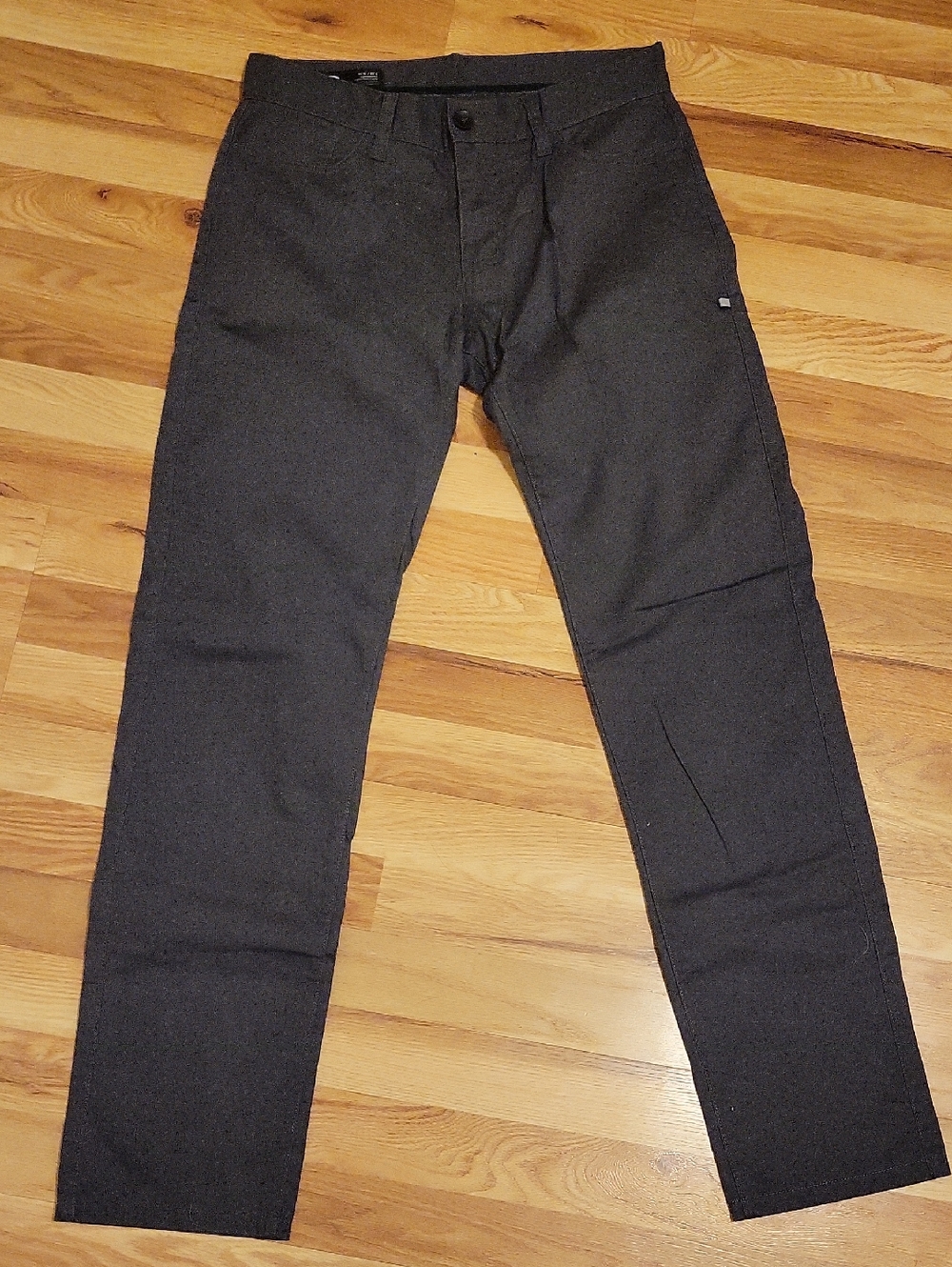 Oakley Men's Dark Charcoal Straight-Leg Chinos